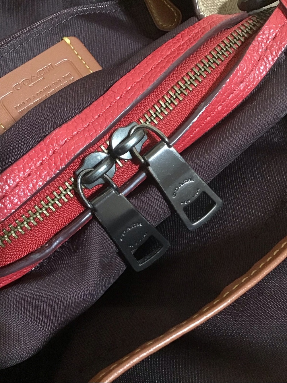 Coach Dalton 31 triple compartment shoulder hobo bag signature leather - Picture 15 of 16